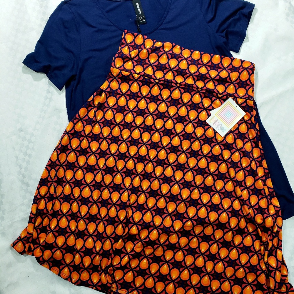 Lularoe Azure Midi Skirt size large